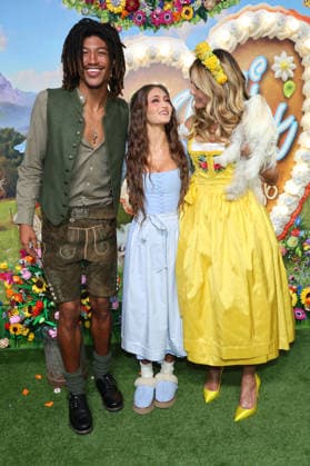 Henry Samuel, Leni Klum, and Heidi Klum arriving at the RTL TV show HeidiFest by Heidi Klum at the Hofbräuhaus in Munich, September 17, 2026 Foto:xK.xKriegerx xFuturexImagex heidifest_6797