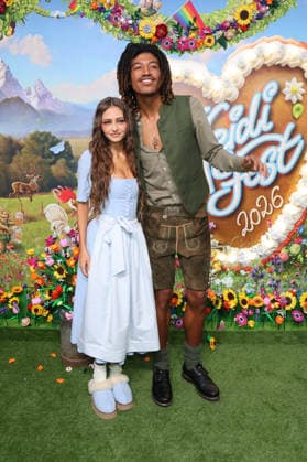 Leni Klum and Henry Samuel upon their arrival at the RTL TV show HeidiFest by Heidi Klum at the Hofbräuhaus in Munich, September 17, 2026 Foto:xK.xKriegerx xFuturexImagex heidifest_6799