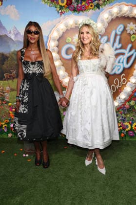 Naomi Campbell and Heidi Klum arriving at the RTL TV show HeidiFest by Heidi Klum at the Hofbräuhaus in Munich, September 17, 2026 Foto:xK.xKriegerx xFuturexImagex heidifest_6822