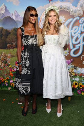 Naomi Campbell and Heidi Klum arriving at the RTL TV show HeidiFest by Heidi Klum at the Hofbräuhaus in Munich, September 17, 2026 Foto:xK.xKriegerx xFuturexImagex heidifest_6826