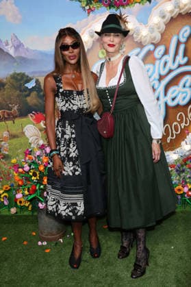 Naomi Campbell and Nadja Auermann upon their arrival at the RTL TV show HeidiFest by Heidi Klum at the Hofbräuhaus in Munich, September 17, 2026 Foto:xK.xKriegerx xFuturexImagex heidifest_6846