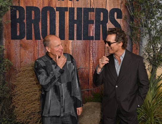 ˜Brothers™ World Premiere Woody Harrelson and Matthew McConaughey arriving to the Brothers world premiere held at the Hammer Museum in Los Angeles, Ca. on September 17, 2026. Los Angeles Hammer Museum California USA Copyright: xStarbuck xAFF-USA.COMx