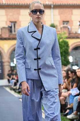 September 17, 2026, Madrid, Spain: A model parades with Odette Ãlvarez design during the Mercedes Benz Fashion Week Madrid at Cibeles Palace in Madrid. Madrid Spain  - ZUMAs197 20260917_aaa_s197_164 Copyright: xAtilanoxGarciax