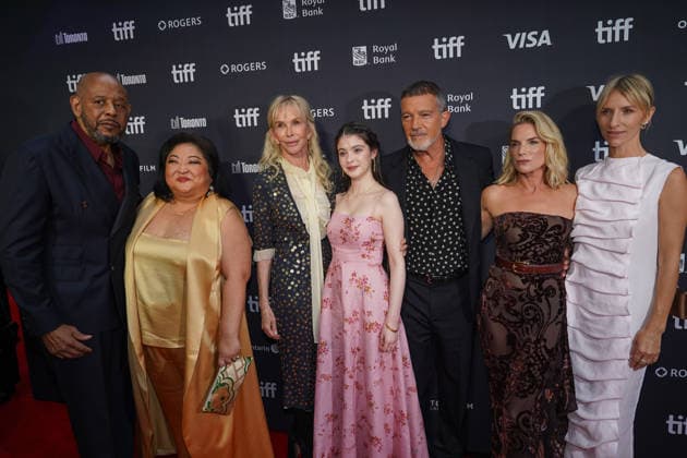 2026 Toronto International Film Festival - ˜Up Against It™ Premiere (L-R) Forest Whitaker, Selena Tan, Trudie Styler, Eden Hamilton, Antonio Banderas, Eva Birthistle and Mickey Sumner attend the red carpet for ˜Up Against It™ premiere during the 2026 Toronto International Film Festival (TIFF) at Roy Thomson Hall. on September 17, 2026 in Toronto, Canada. (Photo by Leonardo Ramirez Eyepix Group) Copyright: xLeonardoxRamirez xEyepixxGroupx LR17092026-01006