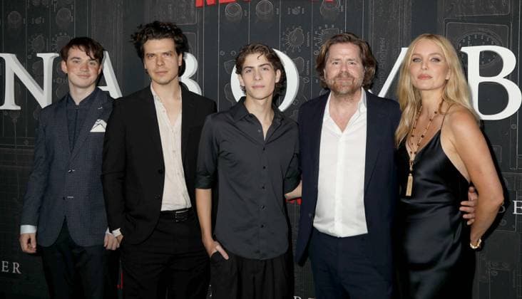 September 17, 2026, New York, New York, USA: Actors DAVID WEBSTER, GUS HALPER, JACOB TREMBLAY, ANNABELLEÃäWALLIS seen wearing a dress by Ulla Johnson and director JANUS METZ at the Netflix New York Special Screening of Unabomber held at Metrograph. New York USA  - ZUMAk03_ 20260917_zaf_k03_079 Copyright: xNancyxKaszermanx