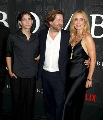 September 17, 2026, New York, New York, USA: Actor JACOB TREMBLAY, director JANUS METZ and actor ANNABELLEÃäWALLIS seen wearing a dress by Ulla Johnson at the Netflix New York Special Screening of Unabomber held at Metrograph. New York USA  - ZUMAk03_ 20260917_zaf_k03_081 Copyright: xNancyxKaszermanx
