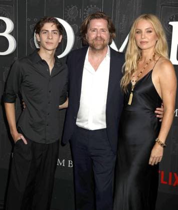September 17, 2026, New York, New York, USA: Actor JACOB TREMBLAY, director JANUS METZ and actor ANNABELLEÃäWALLIS seen wearing a dress by Ulla Johnson at the Netflix New York Special Screening of Unabomber held at Metrograph. New York USA  - ZUMAk03_ 20260917_zaf_k03_083 Copyright: xNancyxKaszermanx