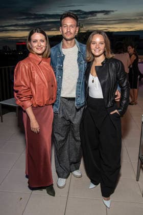 ABB UEFA s Alice Dwyer, Vladimir Burlakov, and Sonja Gerhardt were guests at the UFA Celebrity Gathering Back in Berlin at the UFA GmbH Berlin offices in Berlin on September 17, 2026