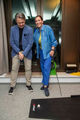 ABB UEFA’s Ulrike Frank and Wolfgang Bahro Appear on the UFA Celebrity Show Back in Berlin at the UFA GmbH Berlin offices, Berlin, September 17, 2026