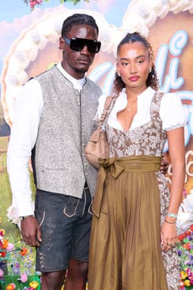 Ibo Bodi and Aurelie Carina upon their arrival at the RTL TV show HeidiFest by Heidi Klum at the Hofbräuhaus in Munich, September 17, 2026 Foto:xK.xKriegerx xFuturexImagex heidifest_6864