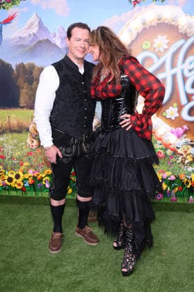 Jenny from Ace of Base with her husband Jakob Petrán upon arrival at the RTL TV show HeidiFest by Heidi Klum at the Hofbräuhaus in Munich, September 17, 2026 Foto:xK.xKriegerx xFuturexImagex heidifest_6953