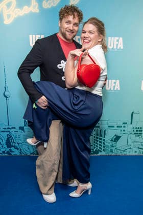 ABB UFA s Knud Riepen and Gisa Flake as guests at the UFA Back in Berlin celebrity gathering at the UFA GmbH Berlin offices, Berlin, September 17, 2026
