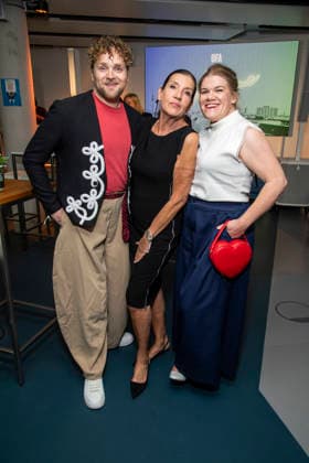 ABB UFA s Knud Riepen, Katy Karrenbauer, and Gisa Flake as guests at the UFA Celebrity Gathering Back in Berlin at the UFA GmbH Berlin offices, Berlin, September 17, 2026