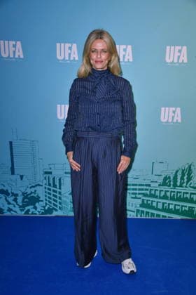 UFA Back in Berlin Reception: Miriam Lahnstein on the Blue Carpet at the UFA Back in Berlin Reception at BE YOND OFFICE in Berlin on September 17, 2026 Copyright: xEventpressxBerndtx