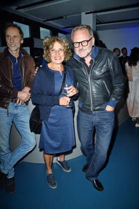 UFA Back in Berlin Reception: Adriana Altaras and Samuel Finzi on the blue carpet at the UFA Back in Berlin reception at BE YOND OFFICE in Berlin on September 17, 2026 Copyright: xEventpressxBerndtx
