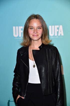 UFA Back in Berlin Reception: Sonja Gerhardt on the blue carpet at the UFA Back in Berlin reception at BE YOND OFFICE in Berlin on September 17, 2026 Copyright: xEventpressxBerndtx