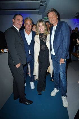 UFA Back in Berlin Reception: Berlin’s Soenke Moehring, Marco Girnth, Ina Paule Klink, and Roland Suso Richter on the Blue Carpet at the UFA Back in Berlin Reception at BE YOND OFFICE in Berlin on September 17, 2026 Copyright: xEventpressxBerndtx