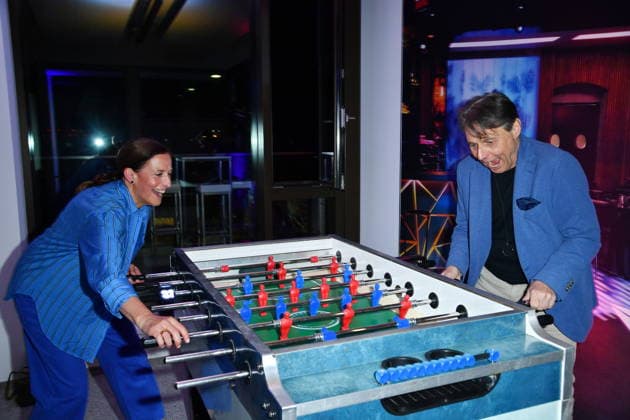 UFA Back in Berlin Reception: Wolfgang Bahro and Ulrike Frank on the Blue Carpet at the UFA Back in Berlin Reception at BE YOND OFFICE in Berlin on September 17, 2026 Copyright: xEventpressxBerndtx