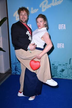 UFA Back in Berlin Reception: Knud Riepen and Gisa Flake on the Blue Carpet at the UFA Back in Berlin Reception at BE YOND OFFICE in Berlin on September 17, 2026 Copyright: xEventpressxBerndtx