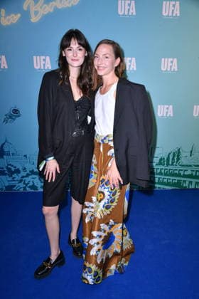 UFA Back in Berlin Reception: Lea von Acken and Katharina Schuettler on the blue carpet at the UFA Back in Berlin Reception at BE YOND OFFICE in Berlin on September 17, 2026 Copyright: xEventpressxBerndtx