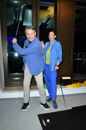 UFA Back in Berlin Reception: Wolfgang Bahro and Ulrike Frank on the blue carpet at the UFA Back in Berlin reception at BE YOND OFFICE in Berlin on September 17, 2026 Copyright: xEventpressxBerndtx