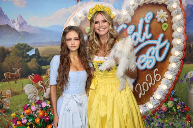 Leni Klum and Heidi Klum arriving at the RTL TV show HeidiFest by Heidi Klum at the Hofbräuhaus in Munich, September 17, 2026 Foto:xK.xKriegerx xFuturexImagex heidifest_7023