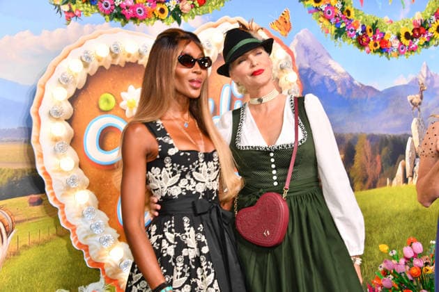 Naomi Campbell and Katja Auermann at the 2nd HeidiFest by Heidi Klum, a pre-Oktoberfest event hosted by RTL at the Hofbräuhaus in Munich on September 17, 2026