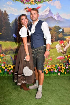Sarah Engel with Boyfriend 2 at HeidiFest by Heidi Klum, a pre-Oktoberfest event hosted by RTL at the Hofbräuhaus in Munich on September 17, 2026