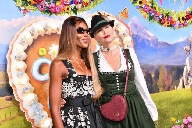 Naomi Campbell and Katja Auermann at the 2nd HeidiFest by Heidi Klum, a pre-Oktoberfest event hosted by RTL at the Hofbräuhaus in Munich on September 17, 2026
