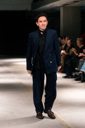 LFW - Mithridate Runway A model walks the runway at the Mithridate show during London Fashion Week September 2026 at The Banking Hall in London, England on September 17, 2026. Photo by LounisPhotography ABACAPRESS.COM London United Kingdom  Copyright: xLounisPhotography ABACAx