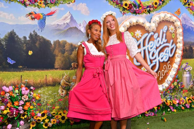 Anna Ermakova with her mother Angela at the 2nd HeidiFest by Heidi Klum, a pre-Oktoberfest event hosted by RTL at the Hofbräuhaus in Munich on September 17, 2026
