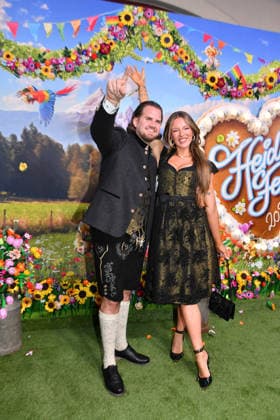 Joelina Drews with her boyfriend at the 2nd HeidiFest by Heidi Klum, a pre-Oktoberfest event hosted by RTL at the Hofbräuhaus in Munich on September 17, 2026