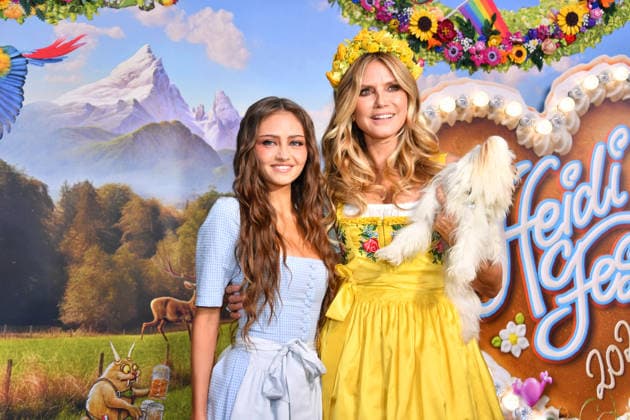 Heidi Klum with her daughter Leni Klum 2 at HeidiFest by Heidi Klum, a pre-Oktoberfest event hosted by RTL at the Hofbräuhaus in Munich on September 17, 2026
