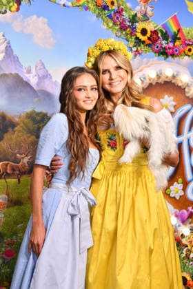 Heidi Klum with her daughter Leni Klum 2 at HeidiFest by Heidi Klum, a pre-Oktoberfest event hosted by RTL at the Hofbräuhaus in Munich on September 17, 2026