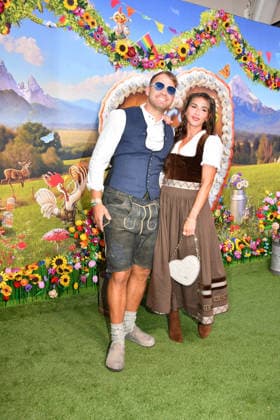 Sarah Engel with Boyfriend 2 at HeidiFest by Heidi Klum, a pre-Oktoberfest event hosted by RTL at the Hofbräuhaus in Munich on September 17, 2026