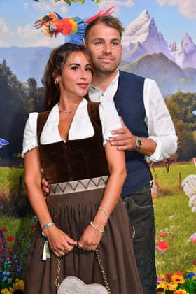 Sarah Engel with Boyfriend 2 at HeidiFest by Heidi Klum, a pre-Oktoberfest event hosted by RTL at the Hofbräuhaus in Munich on September 17, 2026