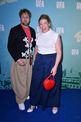 Knud Riepen and Gisa Flake at the UFA Back reception at BE YOND OFFICE in Berlin on September 17, 2026