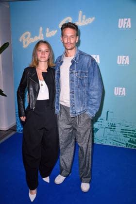 Sonja Gerhardt and Vladimir Burlakov at the UFA Back reception at BE YOND OFFICE in Berlin on September 17, 2026
