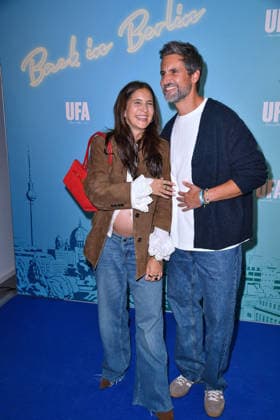 Chryssanthi Kavazi and Tom Beck at the UFA Back reception at BE YOND OFFICE in Berlin on September 17, 2026