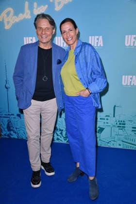 Wolfgang Bahro and Ulrike Frank at the UFA Back reception at BE YOND OFFICE in Berlin on September 17, 2026