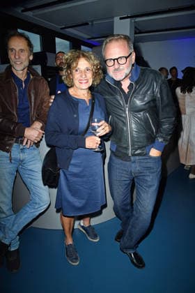 Adriana Altaras and Samuel Finzi at the UFA Back reception at BE YOND OFFICE in Berlin on September 17, 2026