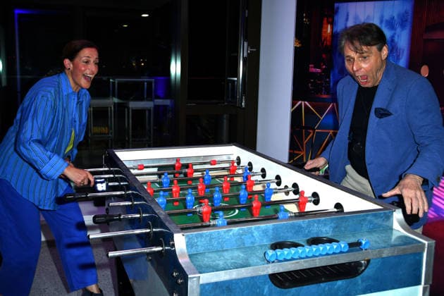 Wolfgang Bahro and Ulrike Frank at the UFA Back reception at BE YOND OFFICE in Berlin on September 17, 2026