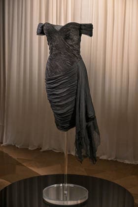 Exclusive unveiling of Princess Diana™s Revenge Dress at Sotheby™s London. One of the most legendary fashion items in modern history is exhibited for the first time since 1997. The iconic black silk evening dress was designed by Christina Stambolian and famously worn by Diana, Princess of Wales, at the Serpentine Gallery in 1994 When: 18 Sep 2026 Credit: Cover Images EDITORIAL USE ONLY. NOT FOR USE BY NEWSPAPERS BASED IN THE UK. Copyright: xx coverimg56031641