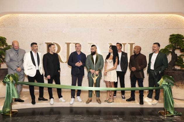 Celebrities attend the Rivani Grand Opening in Miami Featuring: Eric Carpenter, John Terzian, Brian Toll, Steven Meiner, Robert Rivani, Krystal Rivani, Joseph Magazine, Daymond John & Patrick Khoury Where: Miami, Florida, United States When: 17 Sep 2026 Credit: Seth Browarnik INSTARimages EDITORIAL USE ONLY. NOT FOR USE BY NEWSPAPERS BASED IN THE UK. Copyright: xx instar56031893