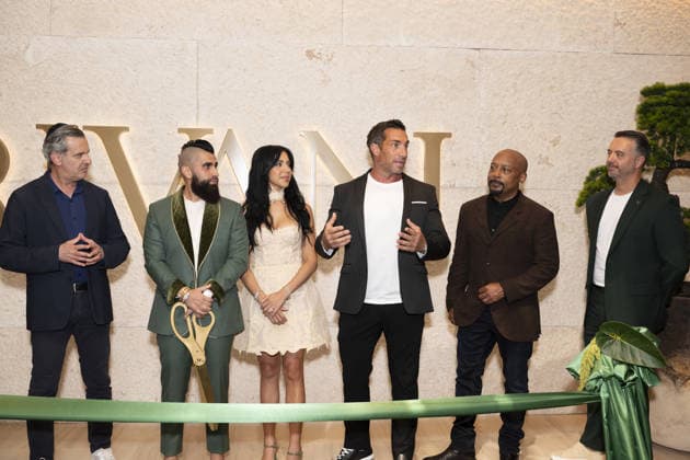Celebrities attend the Rivani Grand Opening in Miami Featuring: Steven Meiner, Robert Rivani, Krystal Rivani, Joseph Magazine, Daymond John & Patrick Khoury Where: Miami, Florida, United States When: 17 Sep 2026 Credit: Seth Browarnik INSTARimages EDITORIAL USE ONLY. NOT FOR USE BY NEWSPAPERS BASED IN THE UK. Copyright: xx instar56031895