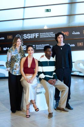74th San Sebastian International Film Festival: Geister Photocall Eren M. Güvercin, Mariam Dawoud, Carlotta von Falkenhayn, Gabriel-Winner Amorin attended Geister Photocall during 74th San Sebastian International Film Festival at Kursaal Palace on September 18, 2026 in Donostia San Sebastian, Spain Photo by IMAGO MPG Donostia San Sebastian Kursaal Palace Euskadi Spain  Copyright: xMPGx