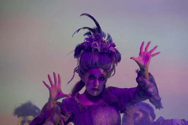 September 18, 2026, Madrid, Community Of Madrid, Spain: Cast members perform on stage during a media preview of two musical numbers from La Familia Addams: El Musical (The Addams Family: The Musical) at the Teatro Calderon on Friday, September 18, 2026, in Madrid, Spain. The exclusive press photocall showcased the vibrant and highly anticipated unconventional comedy, which brings the macabre and beloved Addams family to life with spectacular, life-sized set designs. Offering a tragicomic twist as Wednesday Addams falls in love with a normal boy, the production blends grand orchestral parodies, dark humor, and a surprisingly emotional core about teenage love and acceptance, putting traditional showbusiness cliches under the microscope wi - ZUMAo127 20260918_zep_o127_052 Copyright: xHugoxOrtunox