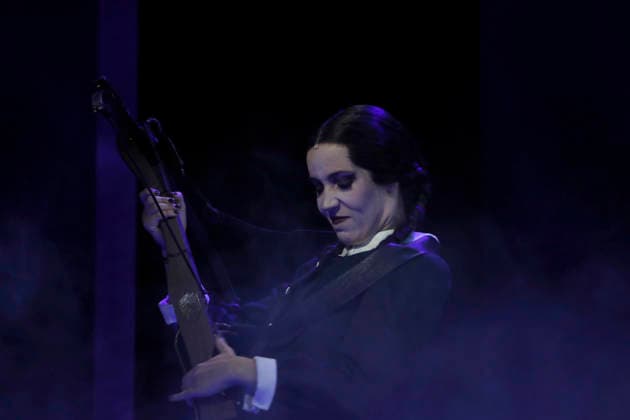 September 18, 2026, Madrid, Community Of Madrid, Spain: Cast members perform on stage during a media preview of two musical numbers from La Familia Addams: El Musical (The Addams Family: The Musical) at the Teatro Calderon on Friday, September 18, 2026, in Madrid, Spain. The exclusive press photocall showcased the vibrant and highly anticipated unconventional comedy, which brings the macabre and beloved Addams family to life with spectacular, life-sized set designs. Offering a tragicomic twist as Wednesday Addams falls in love with a normal boy, the production blends grand orchestral parodies, dark humor, and a surprisingly emotional core about teenage love and acceptance, putting traditional showbusiness cliches under the microscope wi - ZUMAo127 20260918_zep_o127_063 Copyright: xHugoxOrtunox