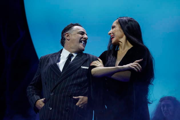 September 18, 2026, Madrid, Community Of Madrid, Spain: Cast members perform on stage during a media preview of two musical numbers from La Familia Addams: El Musical (The Addams Family: The Musical) at the Teatro Calderon on Friday, September 18, 2026, in Madrid, Spain. The exclusive press photocall showcased the vibrant and highly anticipated unconventional comedy, which brings the macabre and beloved Addams family to life with spectacular, life-sized set designs. Offering a tragicomic twist as Wednesday Addams falls in love with a normal boy, the production blends grand orchestral parodies, dark humor, and a surprisingly emotional core about teenage love and acceptance, putting traditional showbusiness cliches under the microscope wi - ZUMAo127 20260918_zep_o127_072 Copyright: xHugoxOrtunox