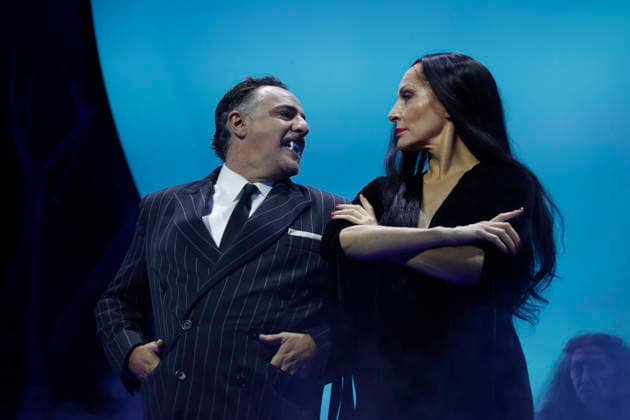 September 18, 2026, Madrid, Community Of Madrid, Spain: Cast members perform on stage during a media preview of two musical numbers from La Familia Addams: El Musical (The Addams Family: The Musical) at the Teatro Calderon on Friday, September 18, 2026, in Madrid, Spain. The exclusive press photocall showcased the vibrant and highly anticipated unconventional comedy, which brings the macabre and beloved Addams family to life with spectacular, life-sized set designs. Offering a tragicomic twist as Wednesday Addams falls in love with a normal boy, the production blends grand orchestral parodies, dark humor, and a surprisingly emotional core about teenage love and acceptance, putting traditional showbusiness cliches under the microscope wi - ZUMAo127 20260918_zep_o127_075 Copyright: xHugoxOrtunox